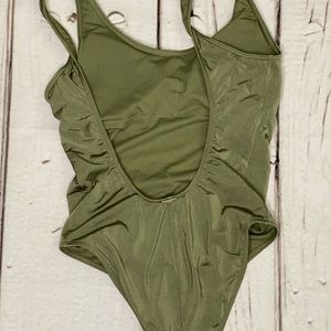 Army green swim suit / body suit!